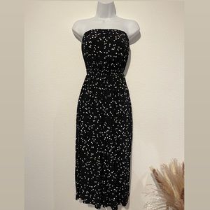 BLACK AND WHITE POLKA DOTS JUMPSUIT